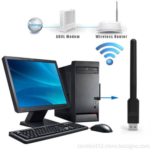 802.11n nano wireless lan network card 150mbps usb wifi adapter ralink rt5370 for mag250/254 set top box